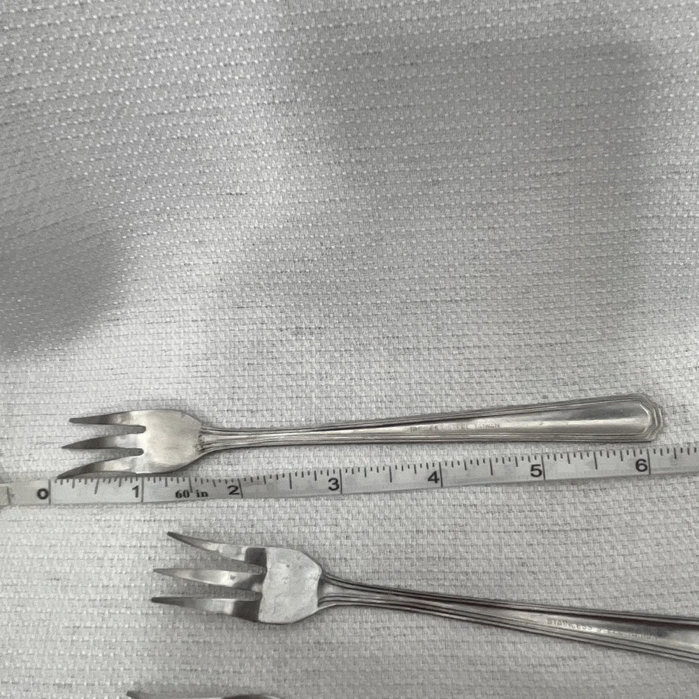 Vintage Brand Ware Stainless Steel Cocktail Fork Small 6
